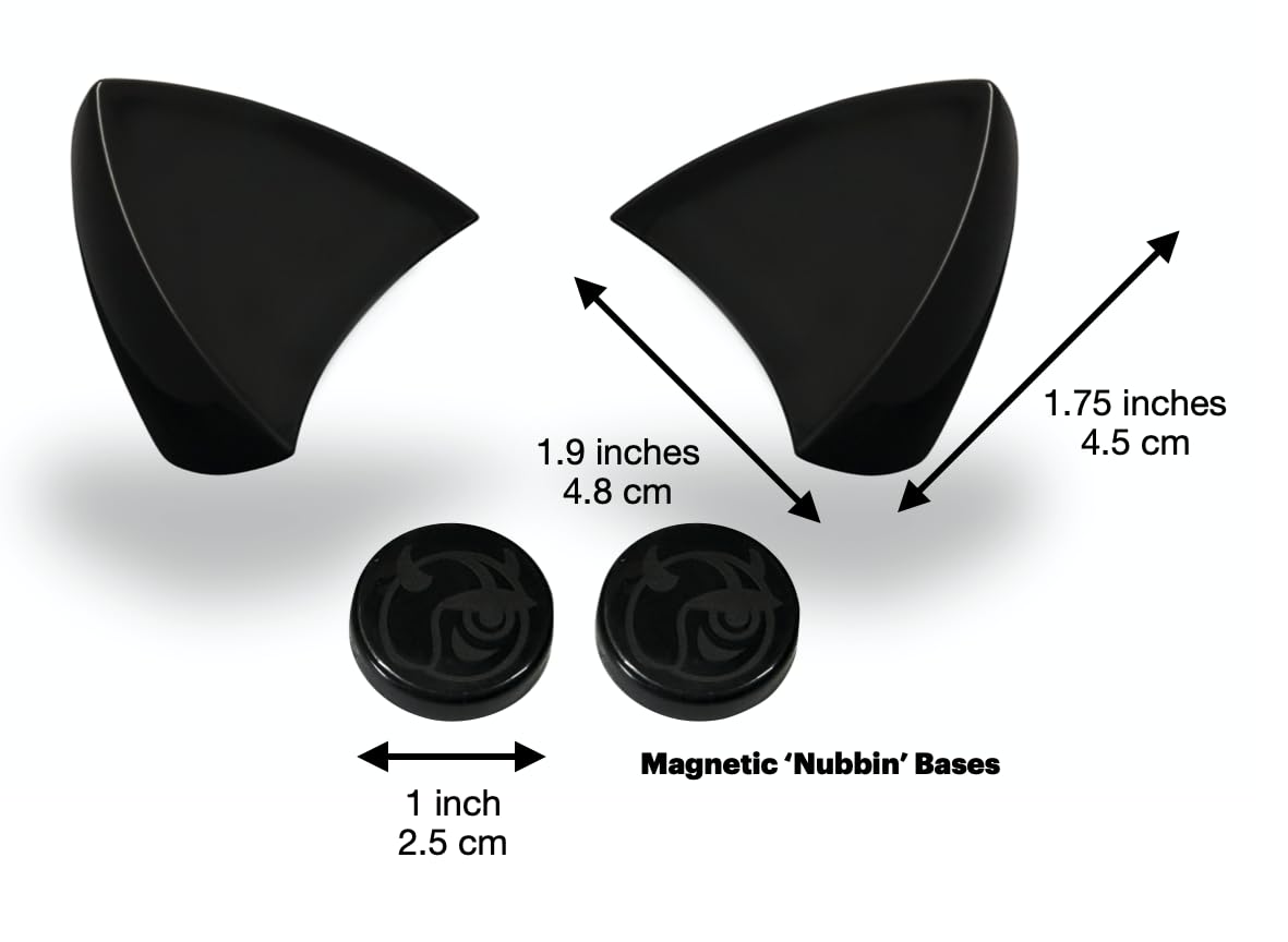 Helmet Flair MagNeatOhz cat ears pair enhances helmet fashion for bikes, skis, and more.