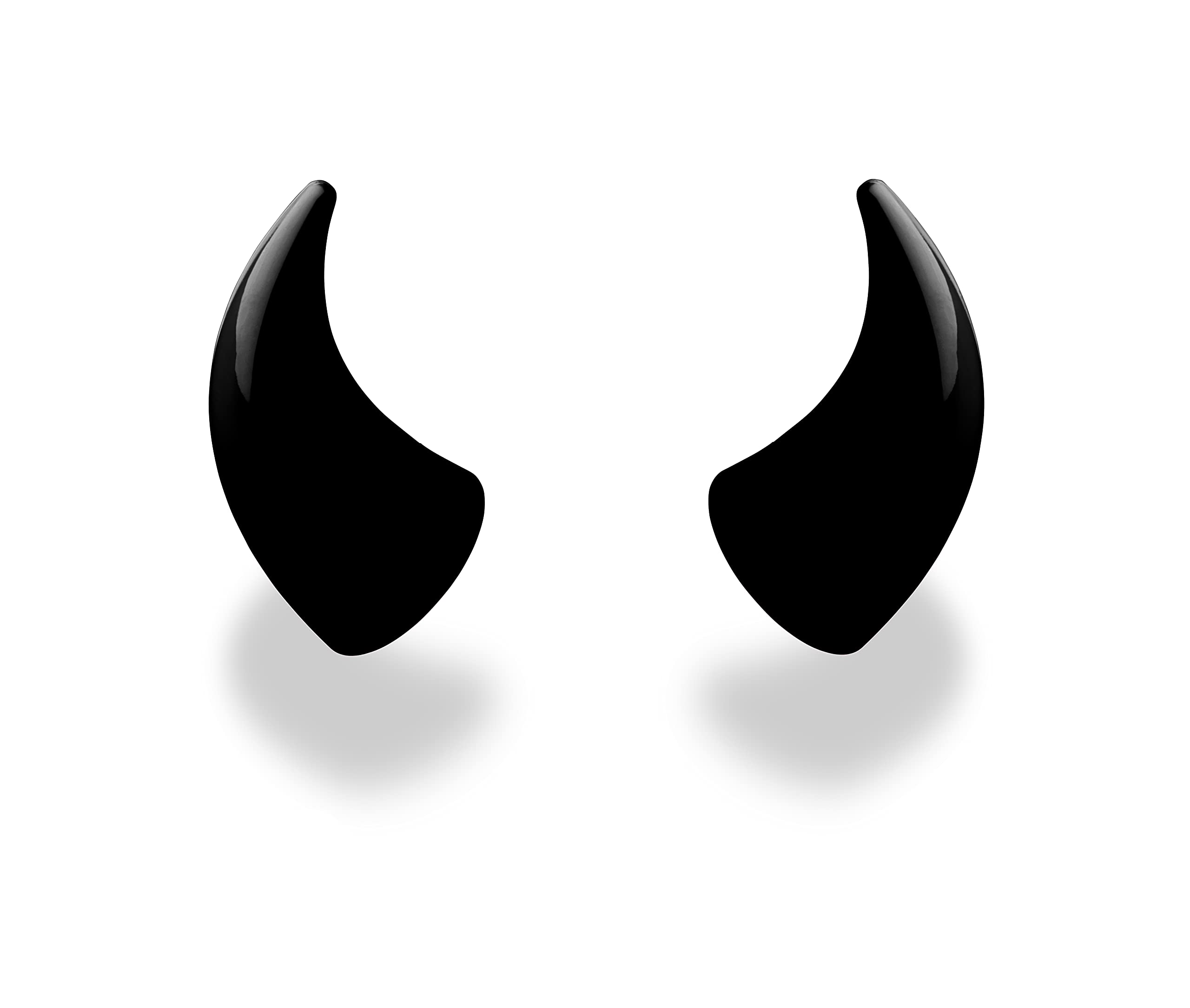 Helmet Flair MagNeatOhz devil horns on matte helmet for bold road style