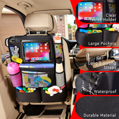 Helteko adjustable straps ensure a secure fit in most cars.