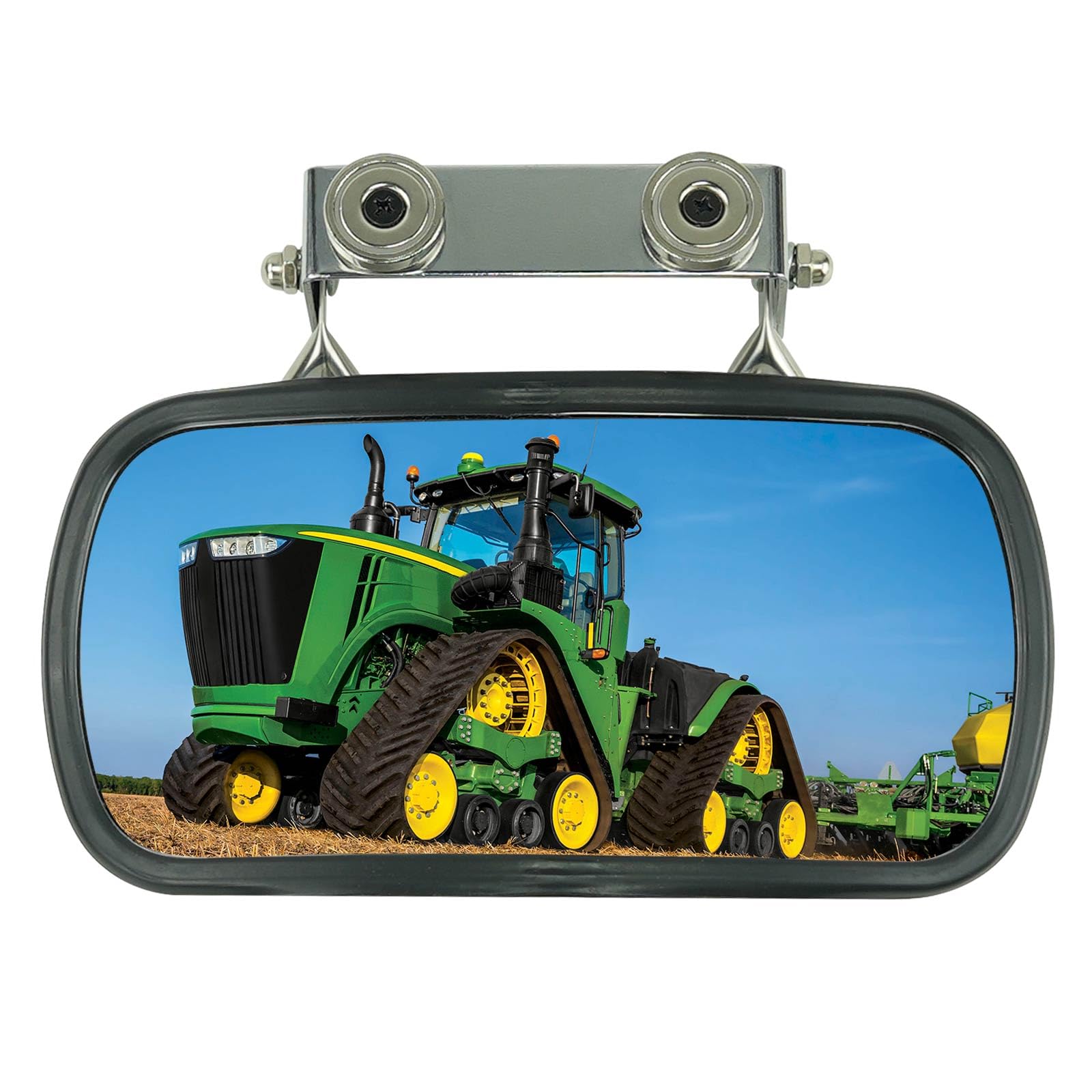 HEMRUNK universal magnetic tractor mirror for quick, drill-free installation on tractors