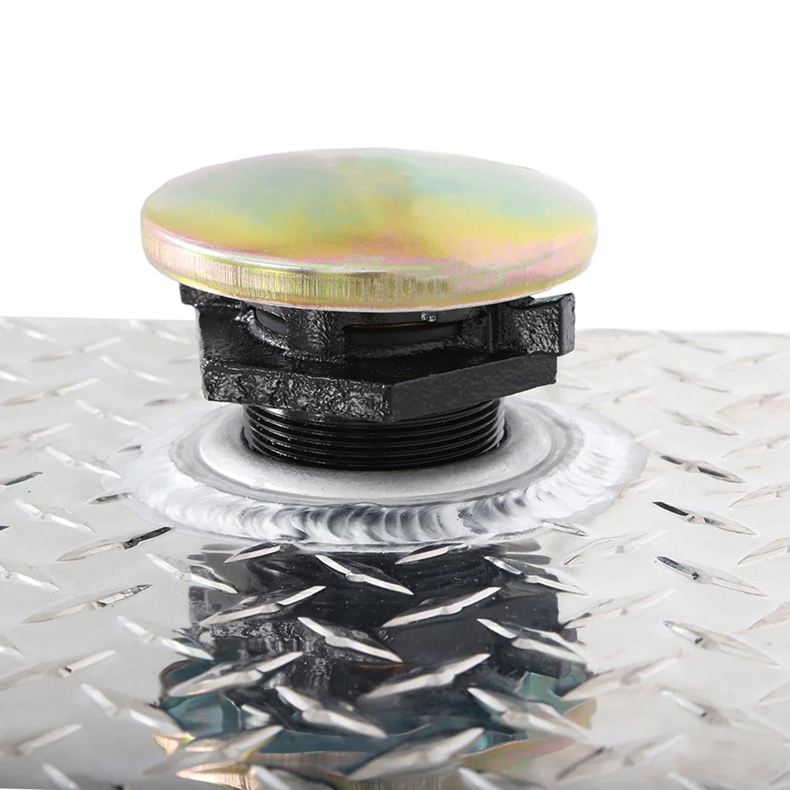 Hemrunk tank cap with iron base and seals for leak protection