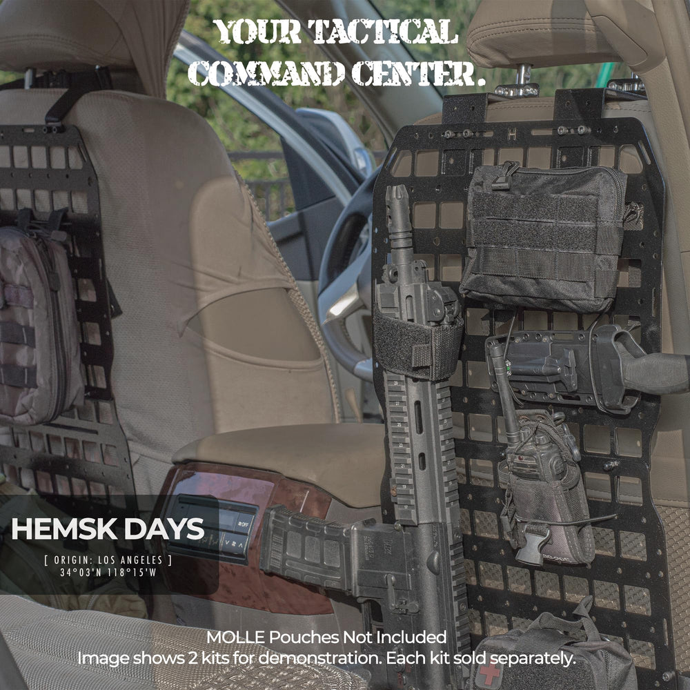 HEMSK DAYS interior car organizer mounted in truck