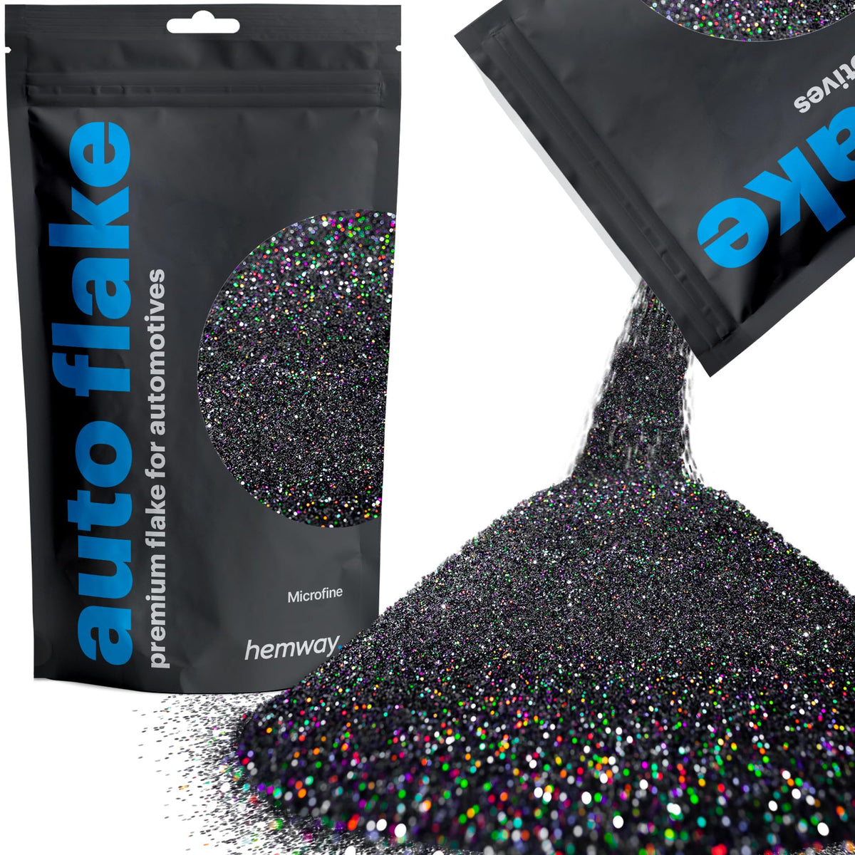 Hemway automotive glitter microfine bottle pour demonstrates easy application for car projects