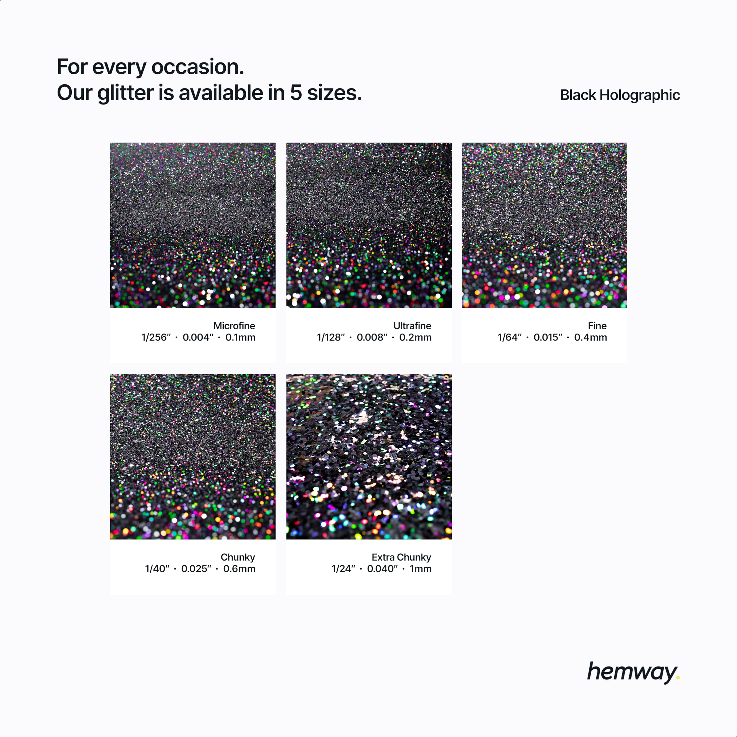 Hemway glitter microfine paint mix bath illustrates smooth integration