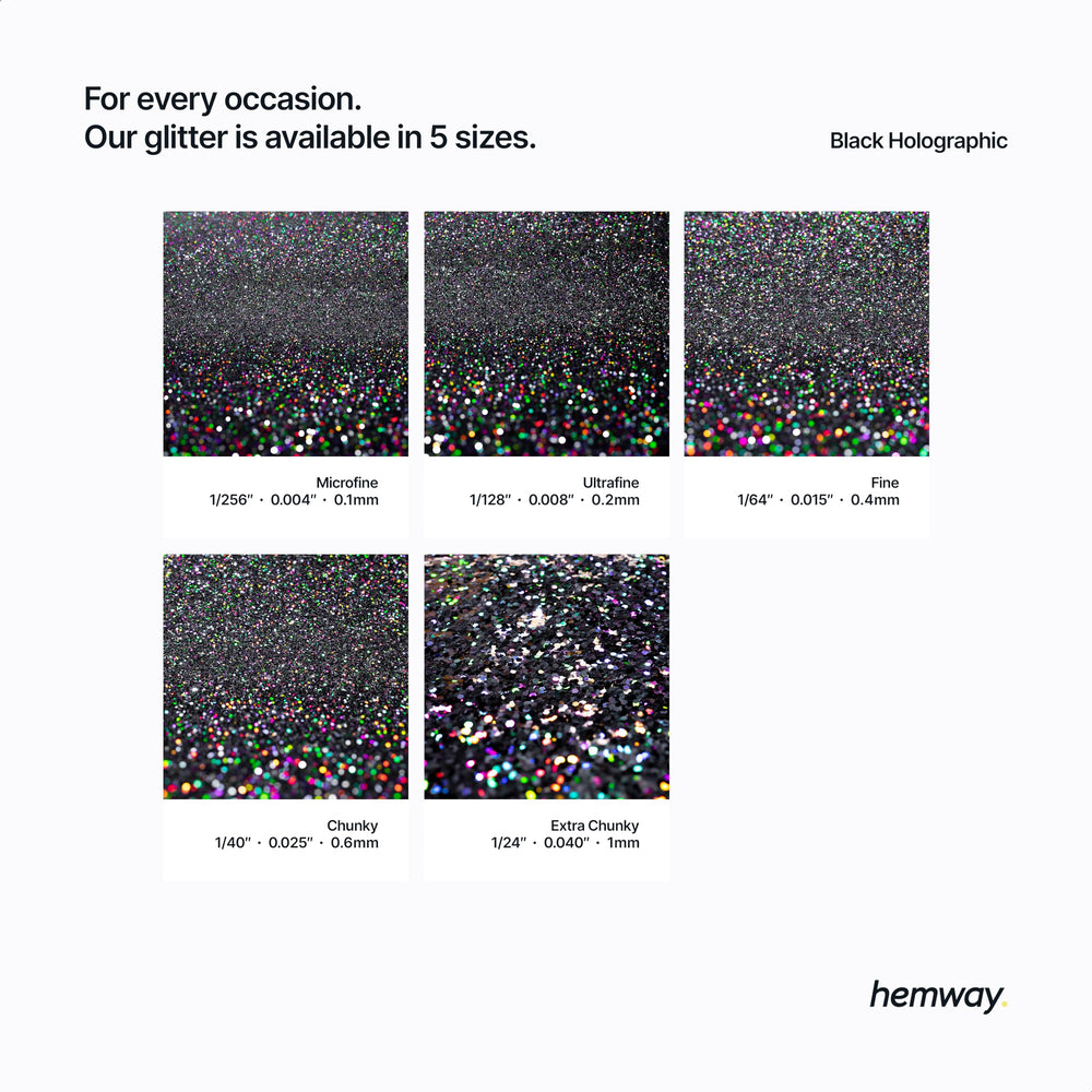 Hemway glitter microfine paint mix bath illustrates smooth integration