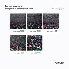 Hemway glitter microfine paint mix bath illustrates smooth integration
