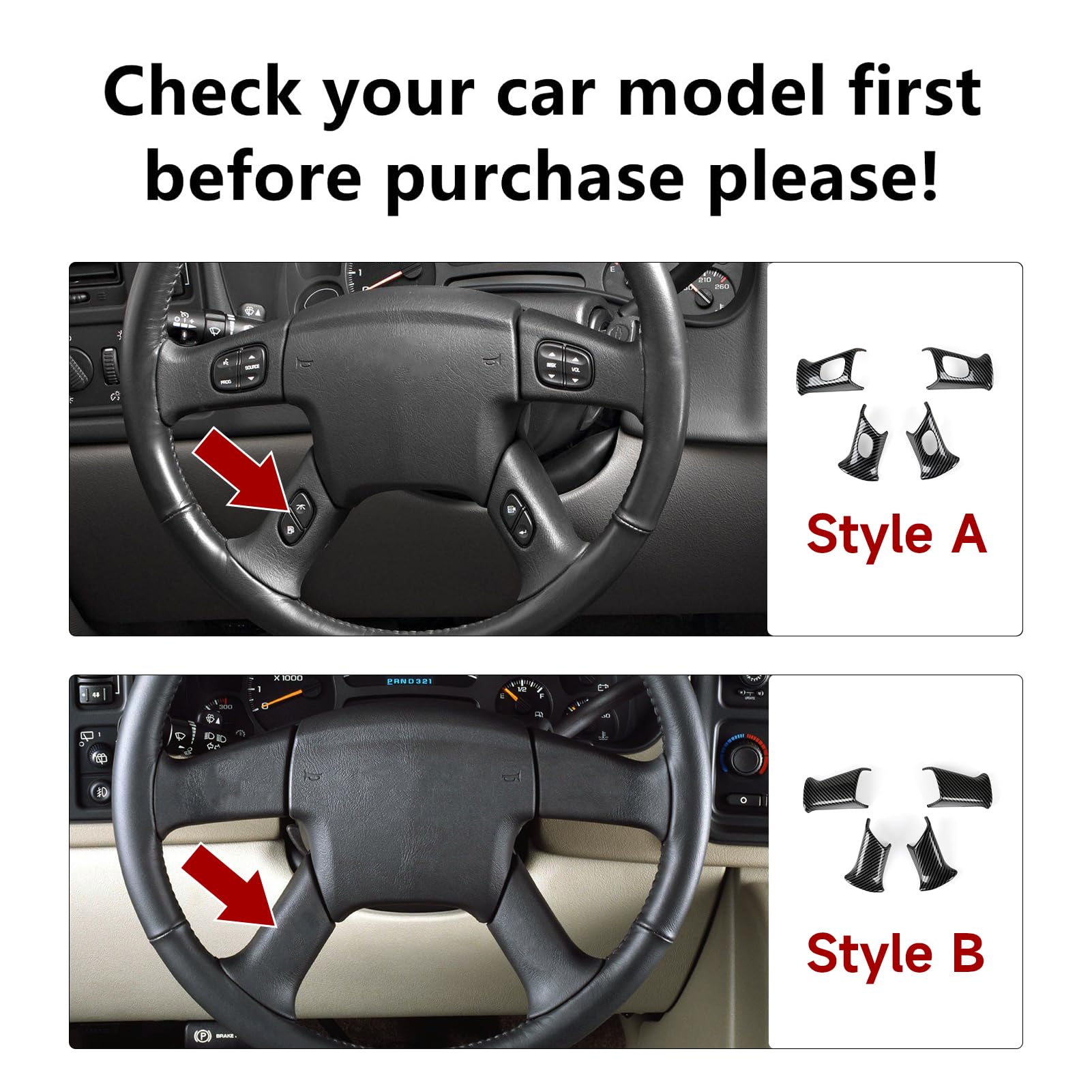 HENGYUESHANG carbon trim cover for Envoy/Savana enhances cabin aesthetics and protection