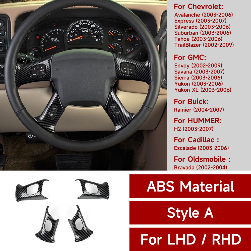 HENGYUESHANG carbon trim cover for Tahoe/Avalanche adds durable interior style