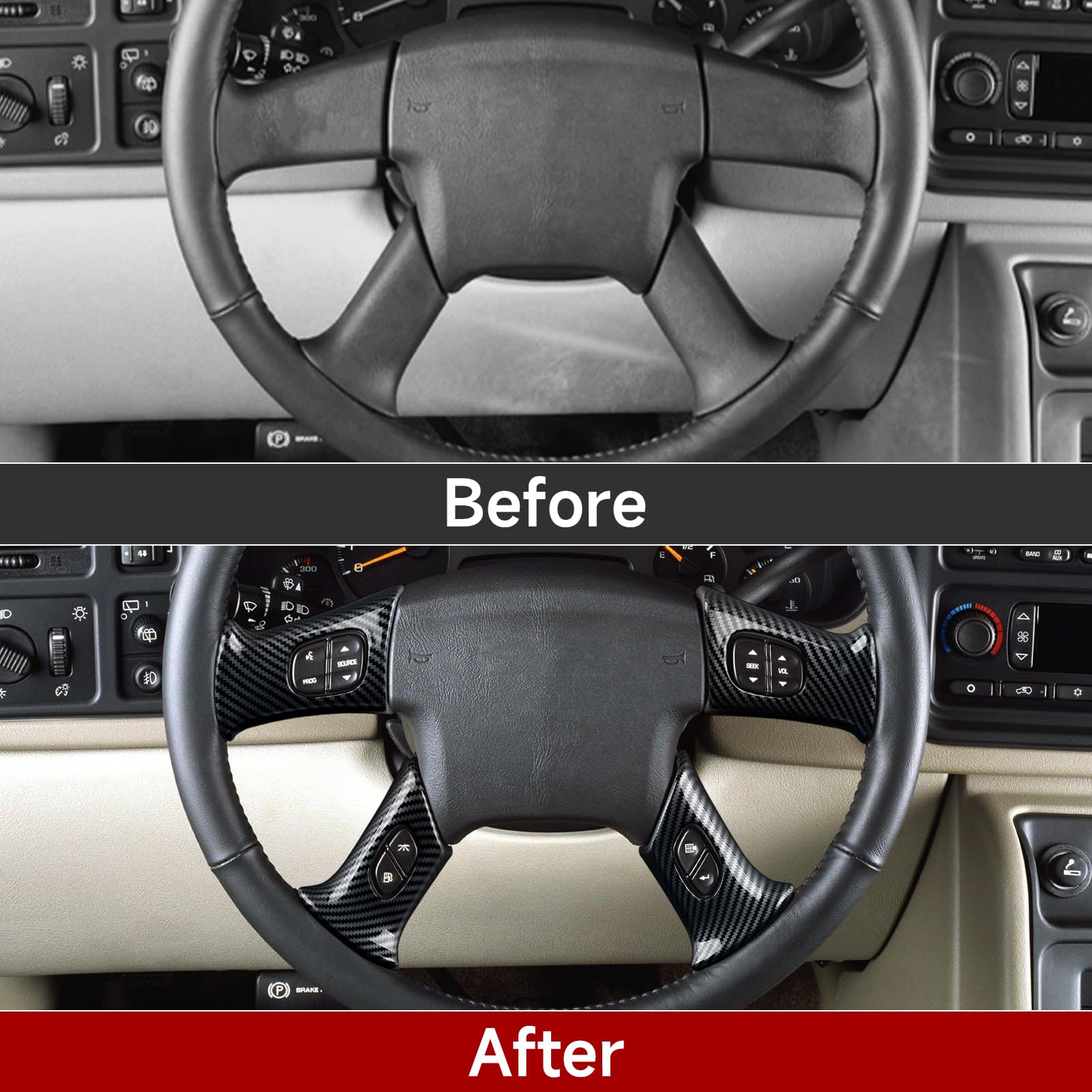 HENGYUESHANG carbon trim cover for Trailblazer with scratch‑resistant detail