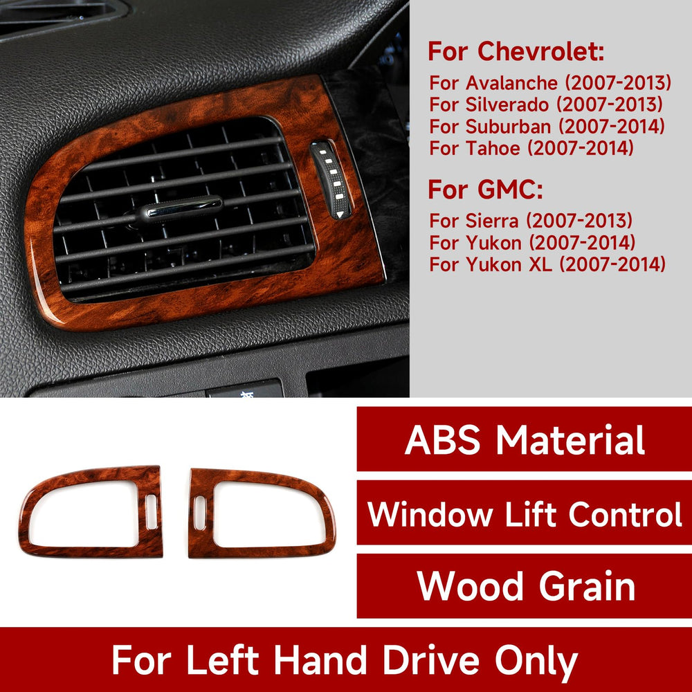 HENGYUESHANG wood grain trim sticker on Chevy Tahoe adds a refined finish