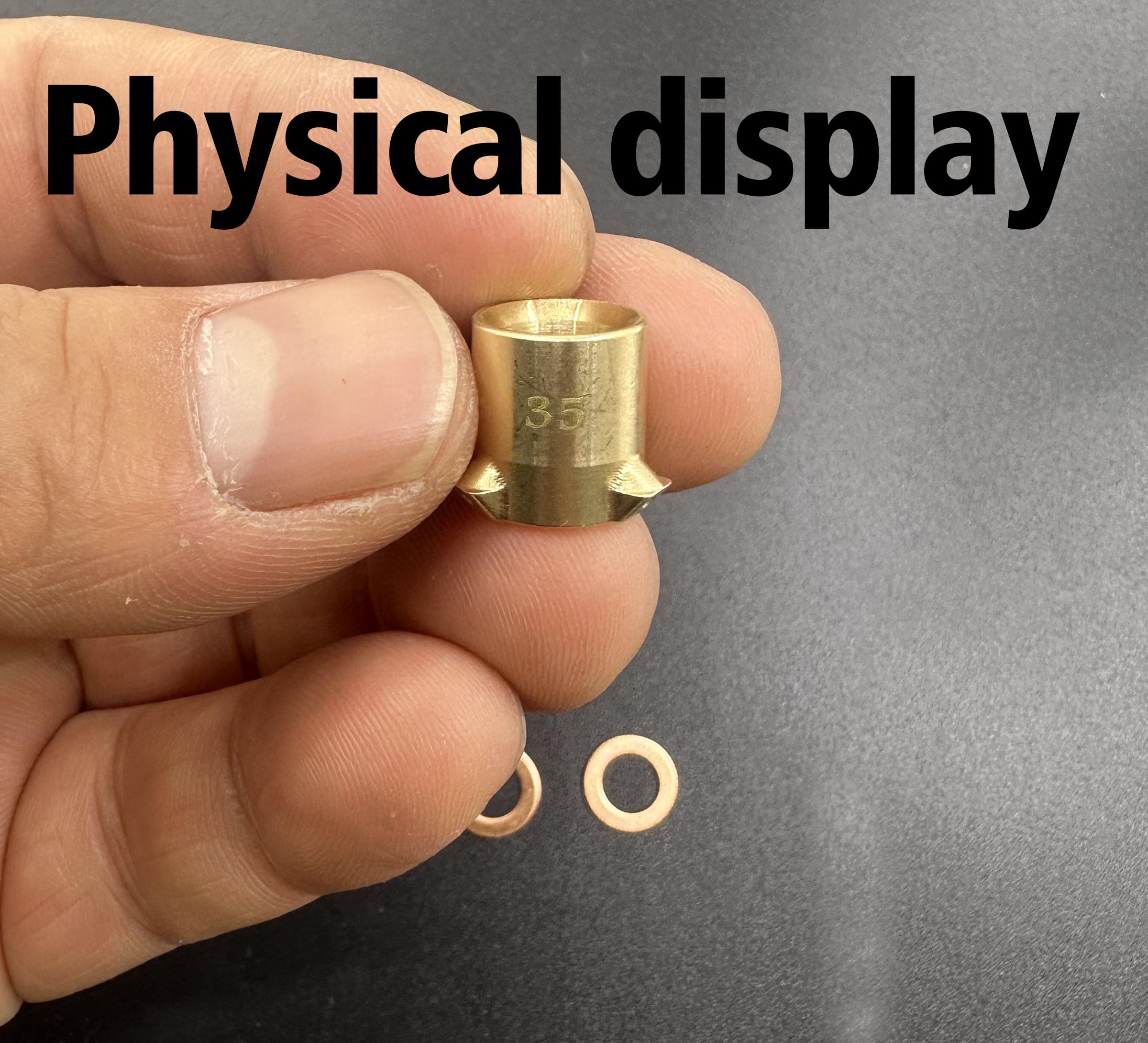 HENKYO Holley brass accelerator pump nozzle 0.037in for consistent spray