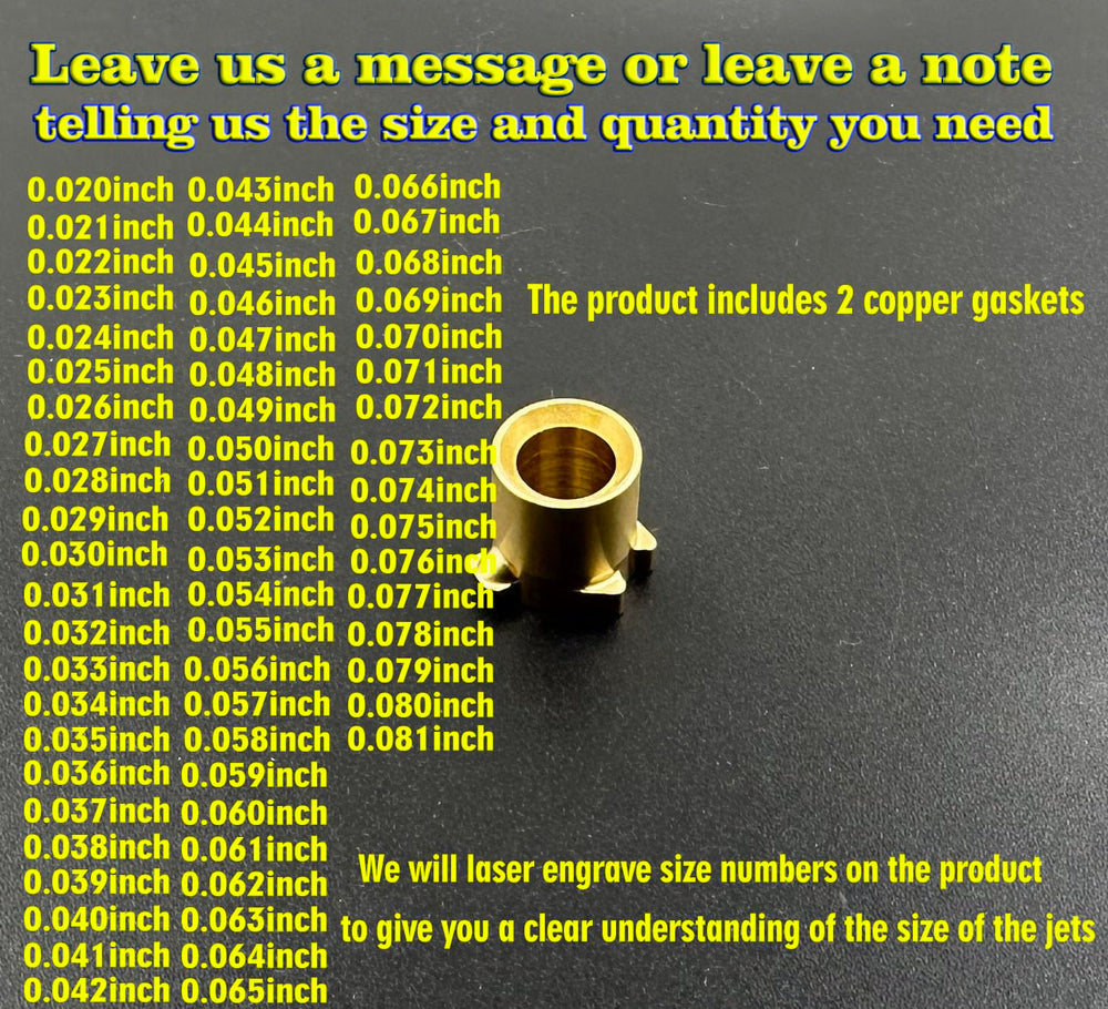 HENKYO Holley carburetor nozzle kit for Holley 4150/4160/4500 models