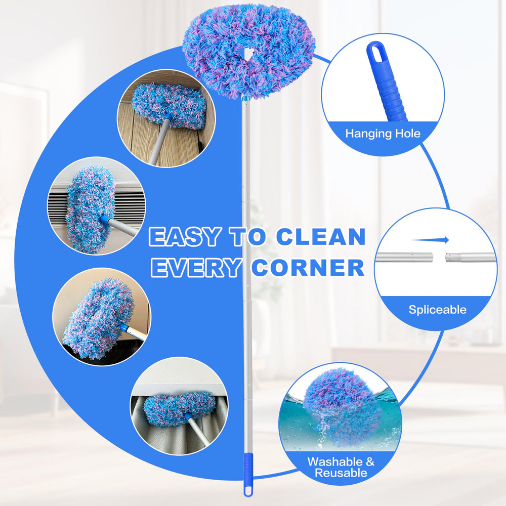 Heonay ceiling fan cleaner features hanging hole for simple storage after use.