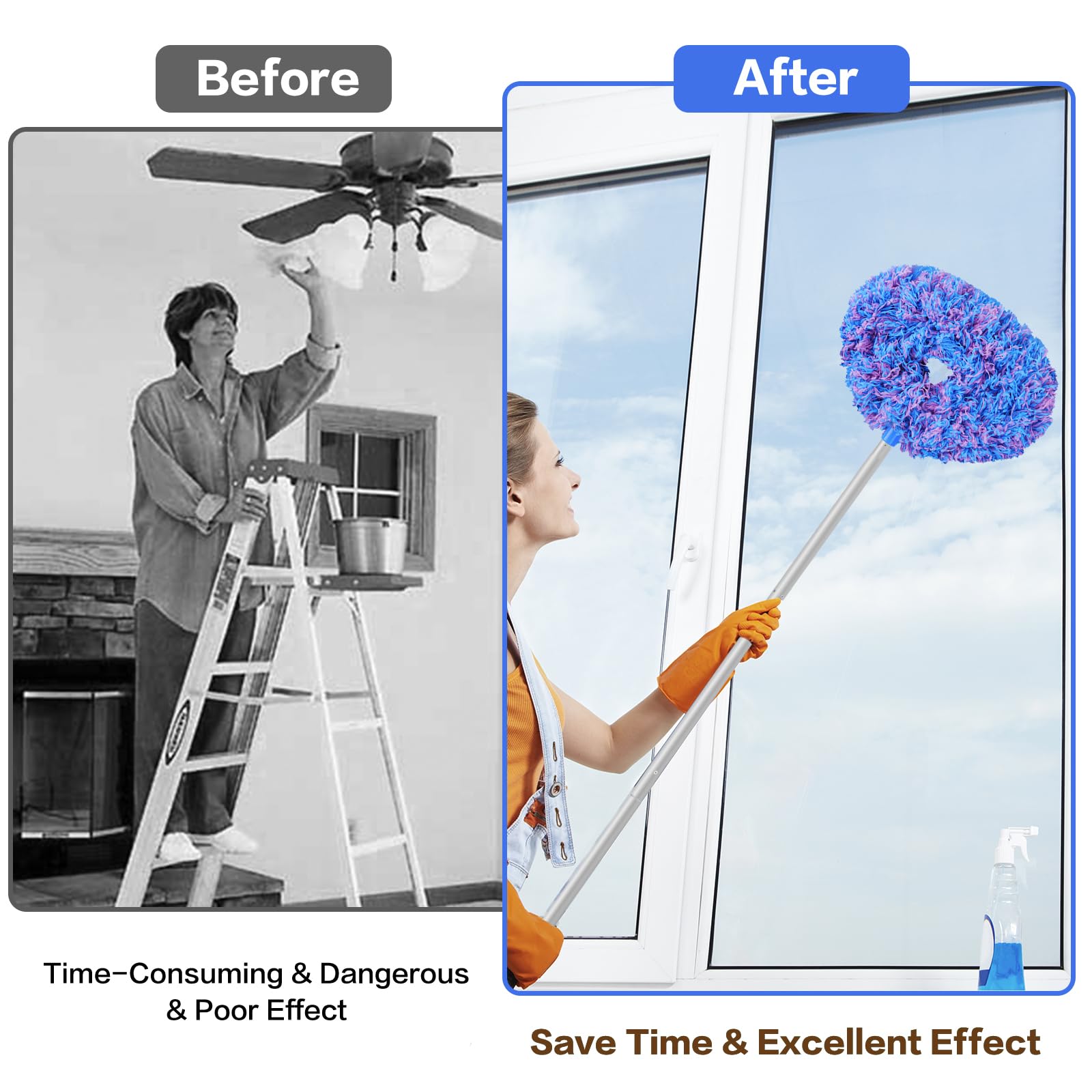 Heonay cleaner head is detachable for easy maintenance and travel-ready portability.
