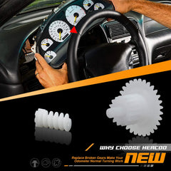 HERCOO blue LED bulbs illuminate the instrument cluster for clearer readings