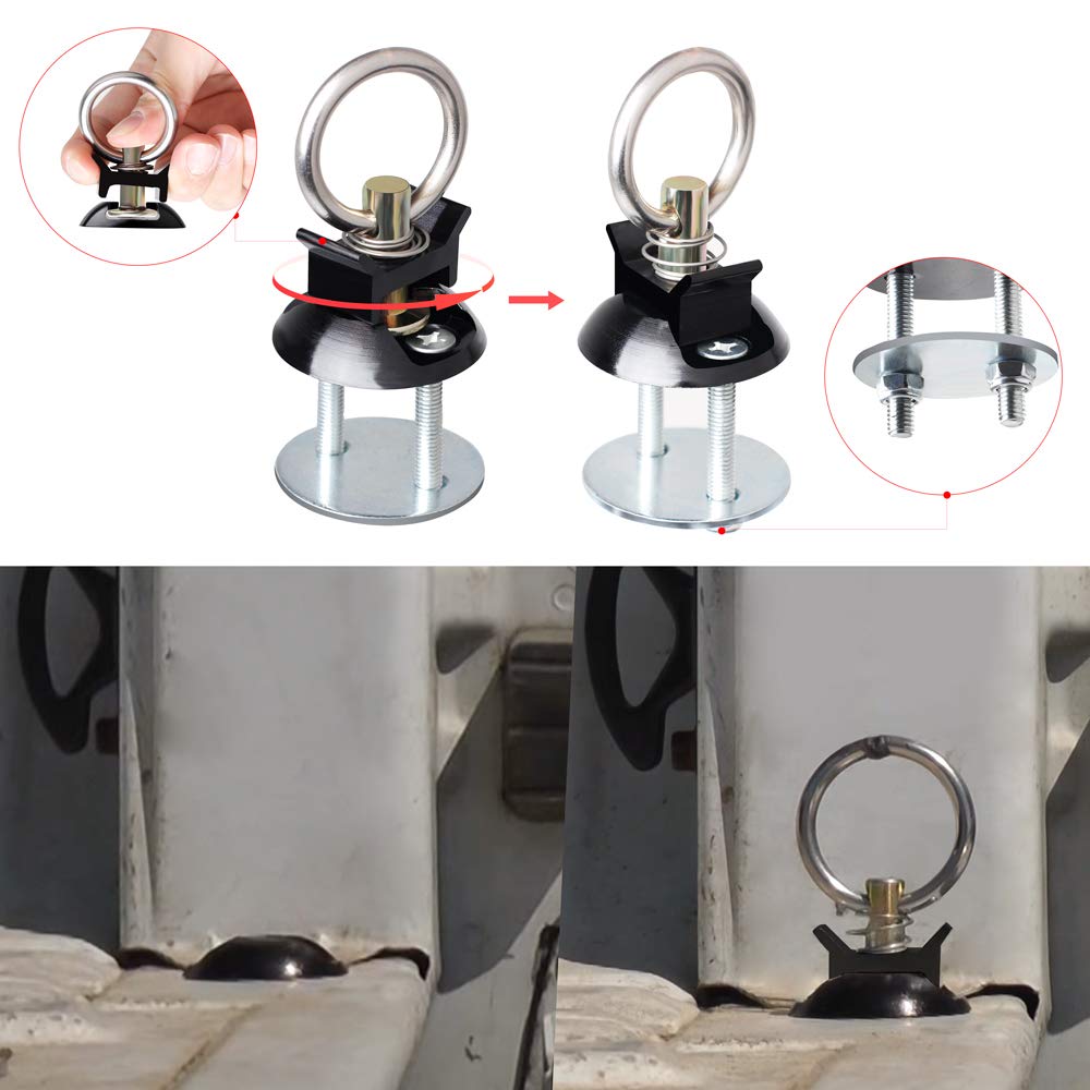 HERCOO Bolt-On Track Fittings provide solid mounting for easy detachment.