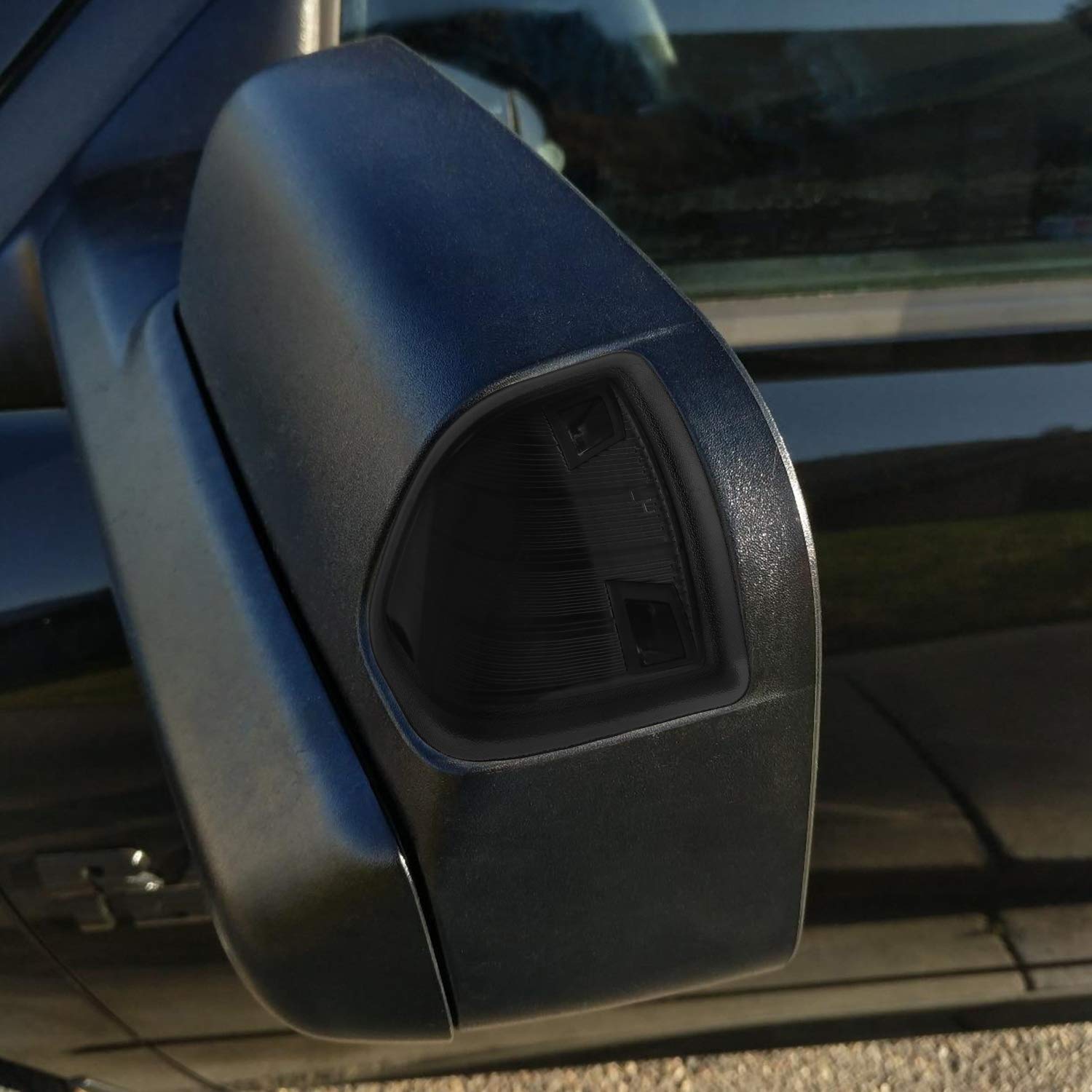 HERCOO Dodge Ram left smoked mirror light for quick towing signal recognition