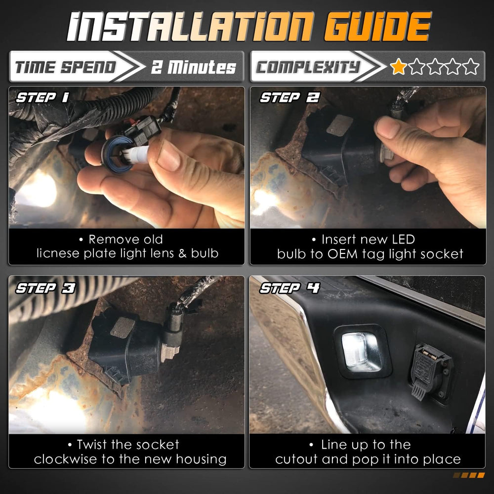 HERCOO easy install LED kit for Dodge Ram tool-free upgrade