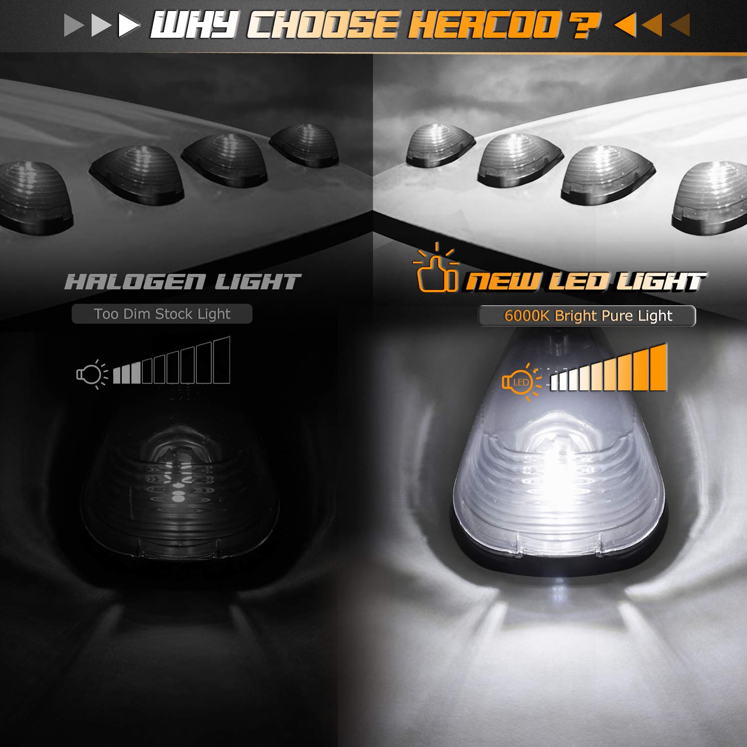 HERCOO LED bulbs deliver bright 6000K white illumination