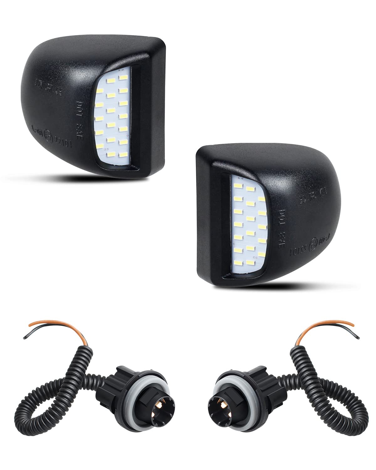 HERCOO LED license plate light rear lamps for GM trucks improving night visibility