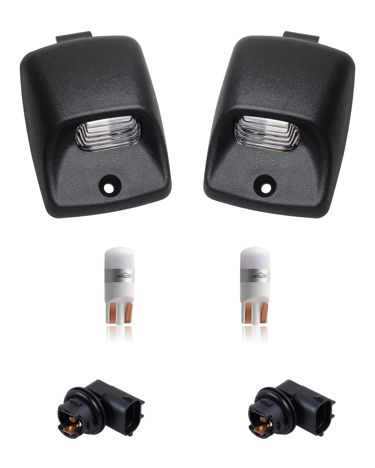 HERCOO LED license plate light on a Toyota Tundra for brighter night visibility