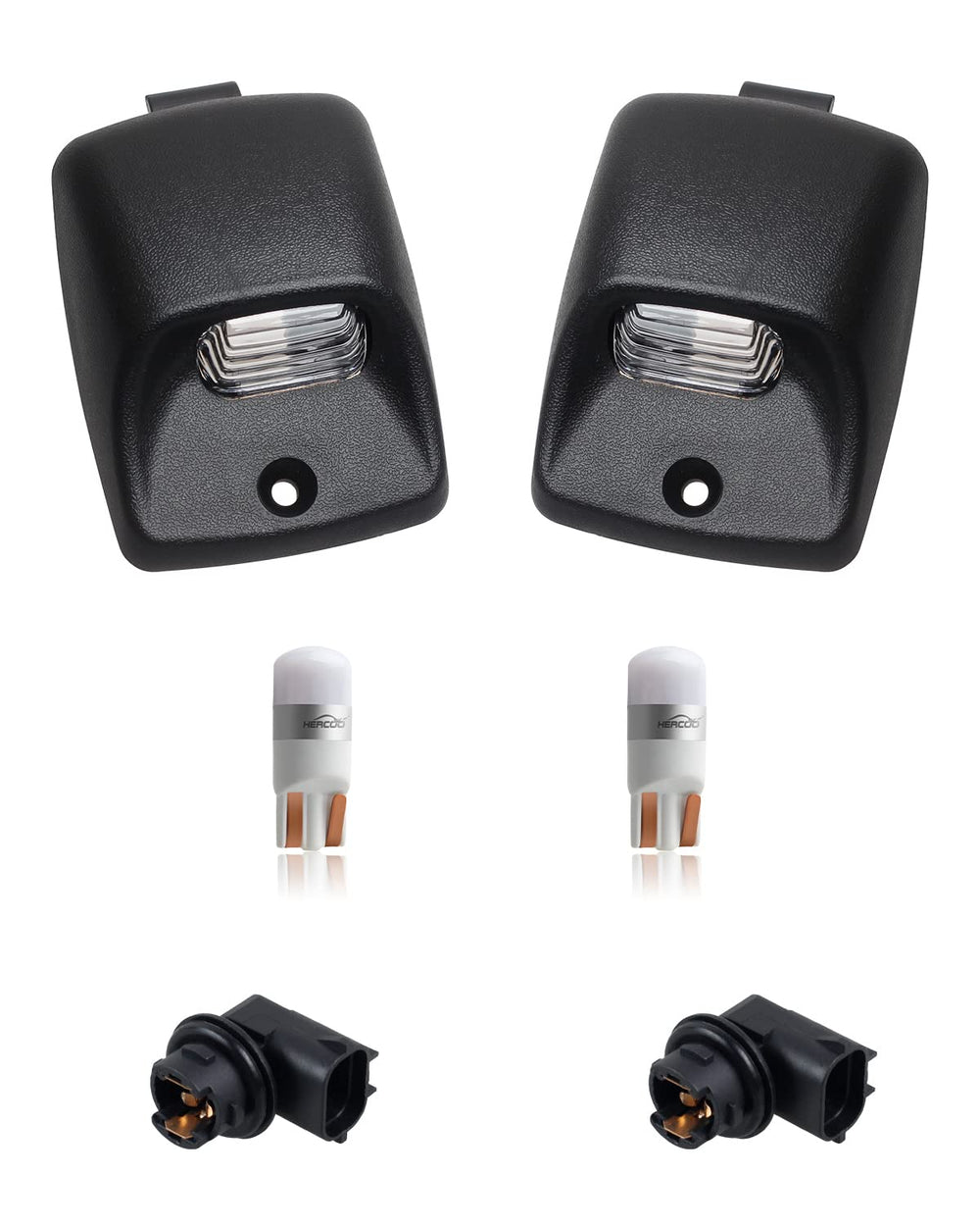 HERCOO LED license plate light on a Toyota Tundra for brighter night visibility