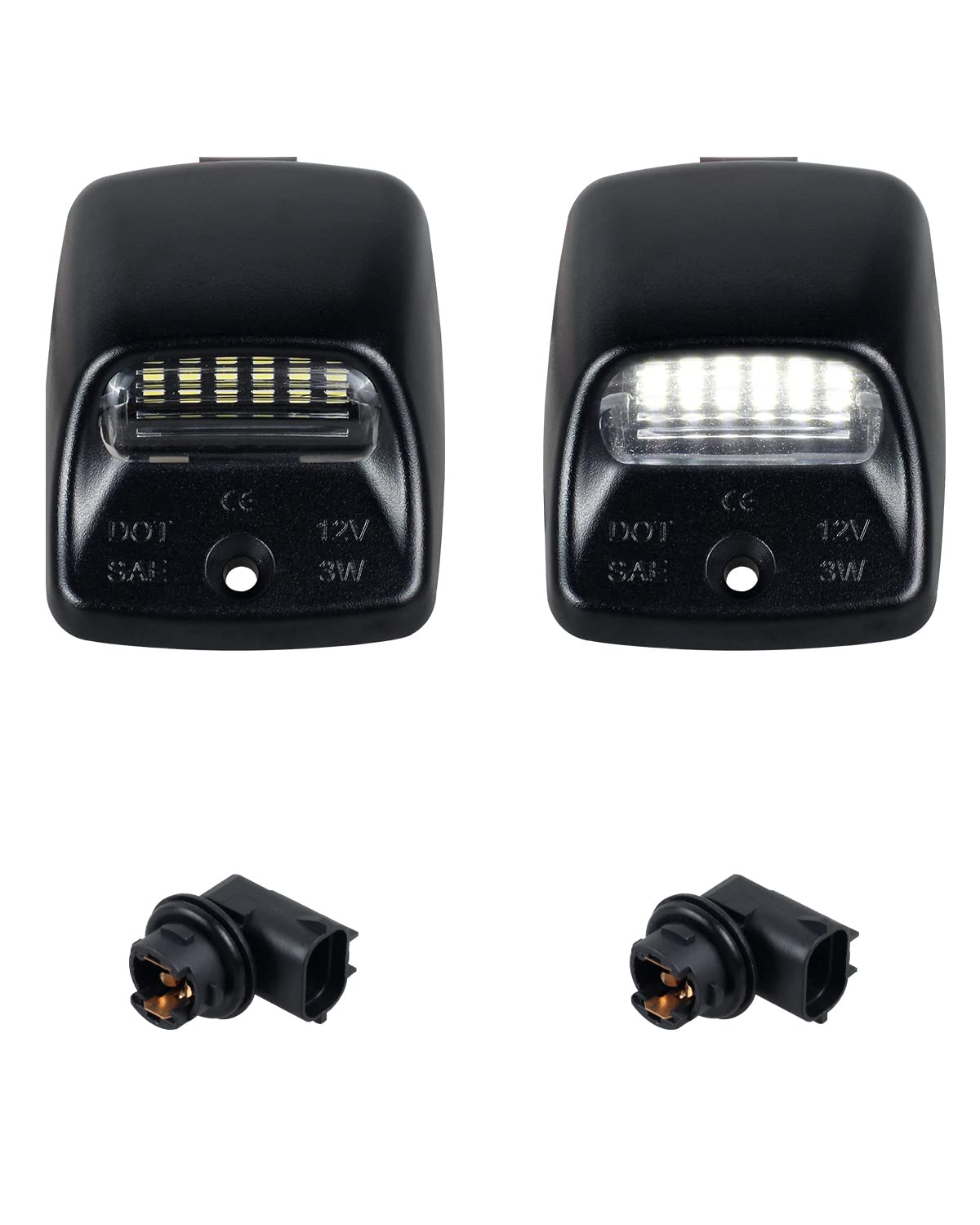 HERCOO LED license plate light for Tundra and Tacoma, enhances nighttime visibility