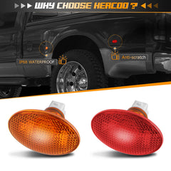 HERCOO rear red marker lamp for Ford enhances night signaling