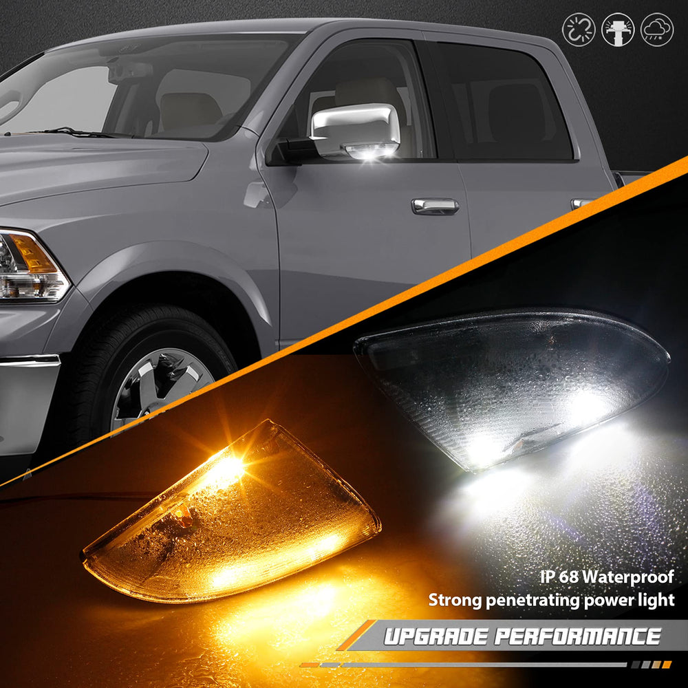 HERCOO LED side mirror light for Ram Classic right boosts exterior appearance