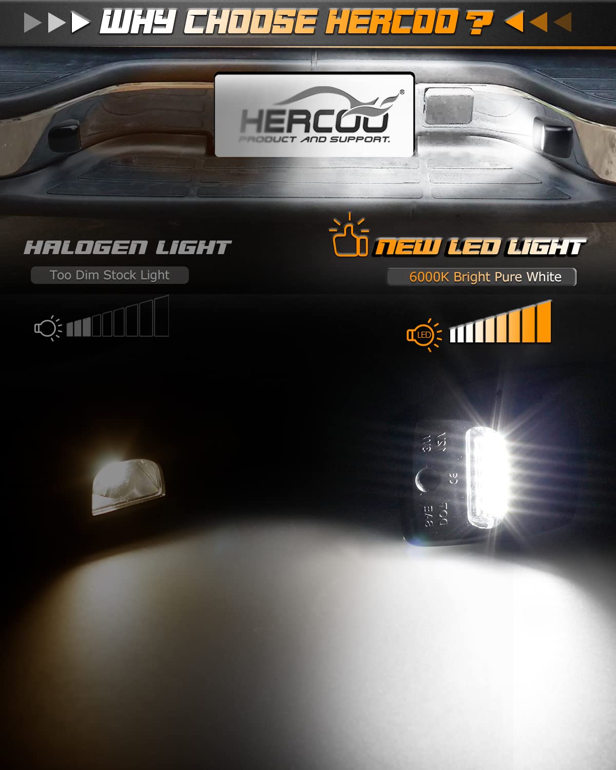 HERCOO rear lamp socket assembly, ready for plug-and-play installation