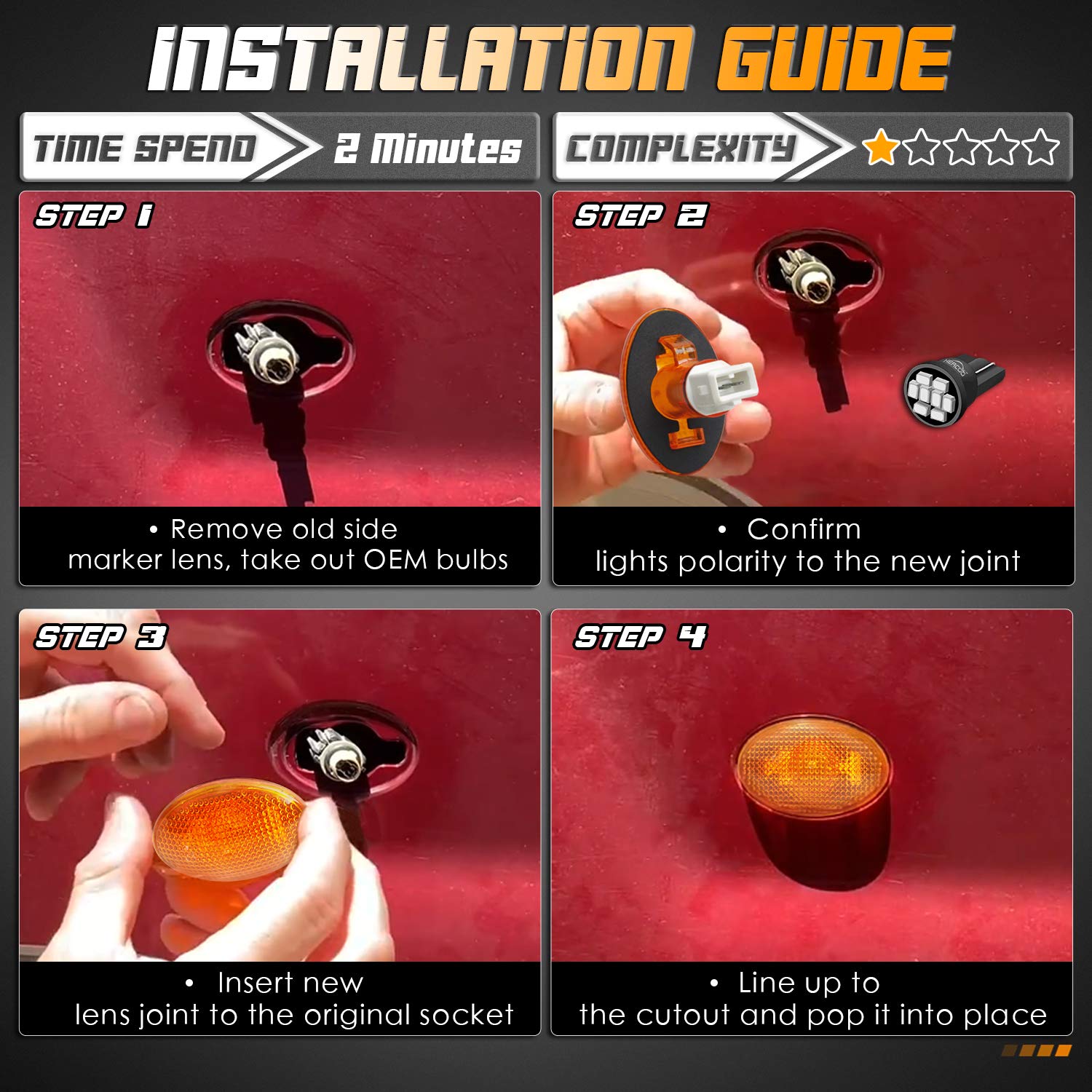 HERCOO plug and play installation for easy replacement