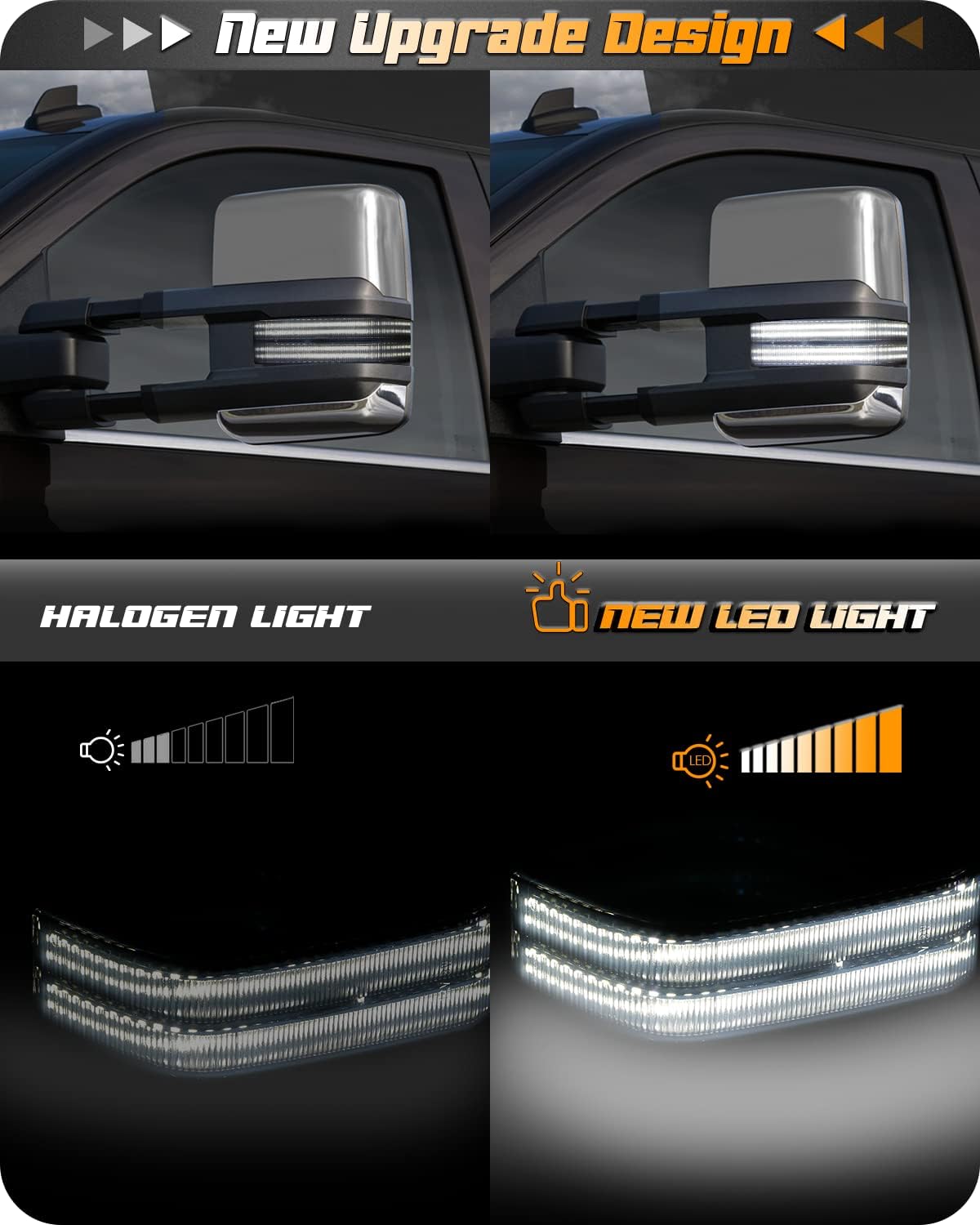 HERCOO smoke lens marker light with dynamic amber signal