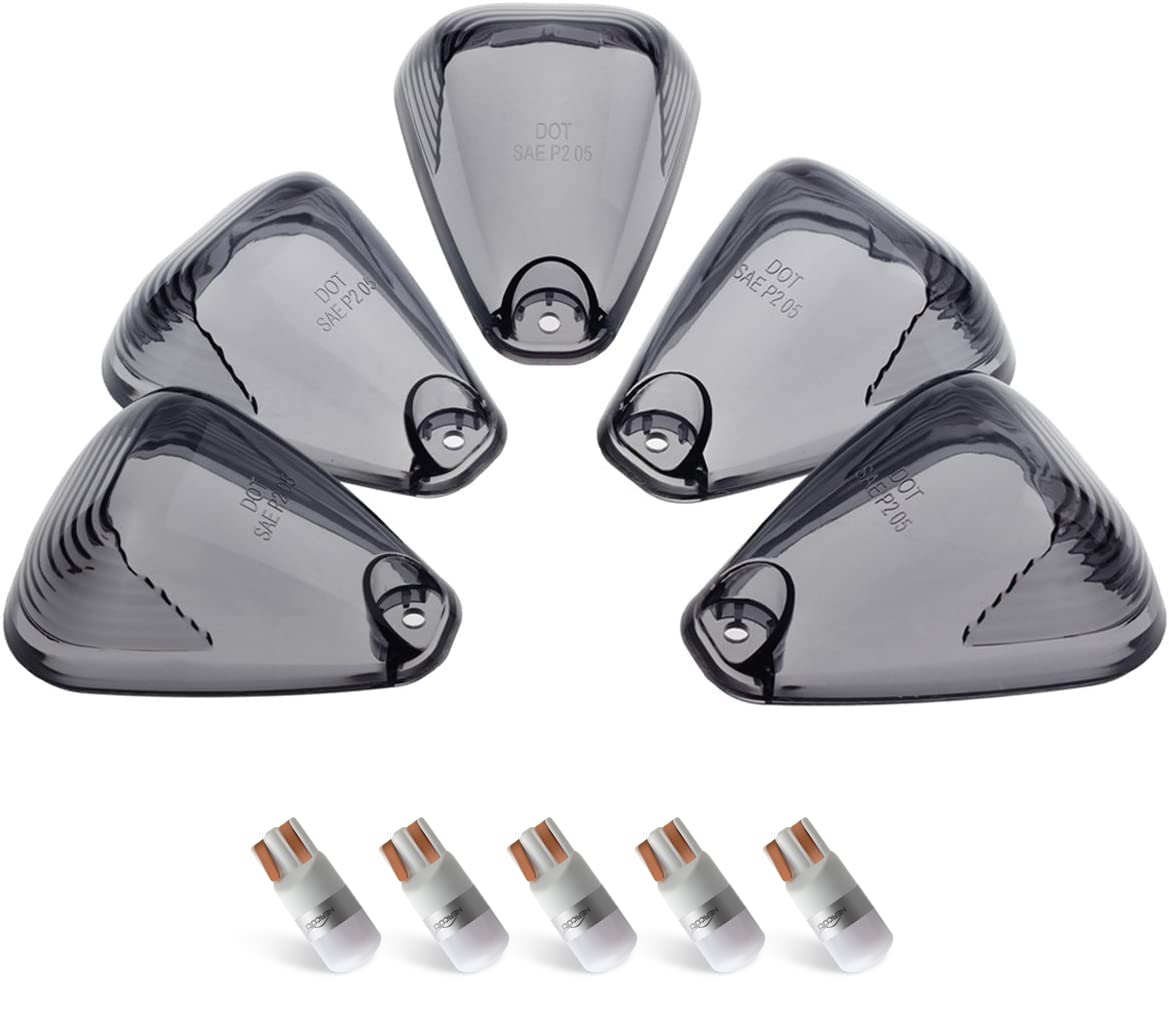 HERCOO smoke roof cab marker light lens enhances nighttime visibility