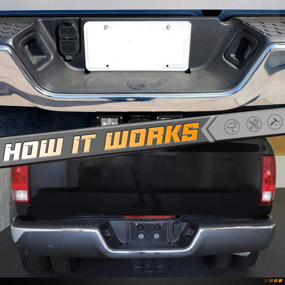 HERCOO stainless steel retainer clips secure the license light housing.