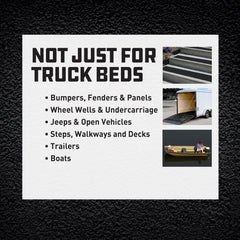 HERCULINER textured finish close-up highlights a skid-resistant surface for safer use