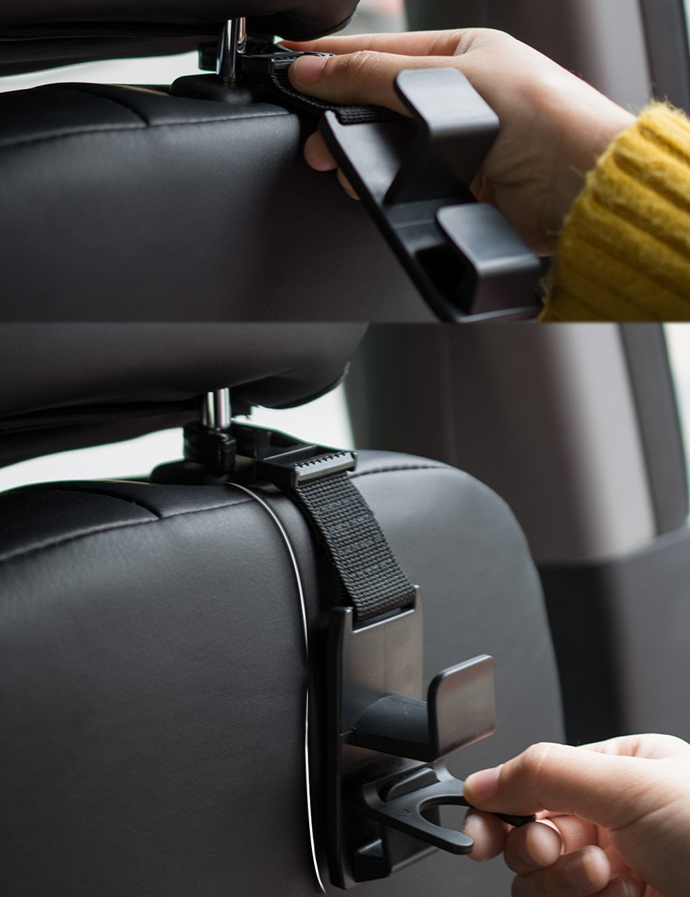 Heroway back-seat organization keeps surfaces tidy and clutter-free.