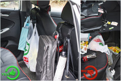 Heroway installation-friendly hooks install in seconds without removing the headrest.