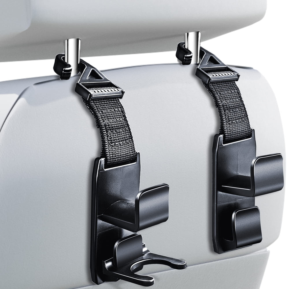 Heroway Magic Headrest Hooks for car purse-hanger keeps bags within reach.