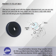 HeuroFosh installer aluminum ring detail showing durable build quality