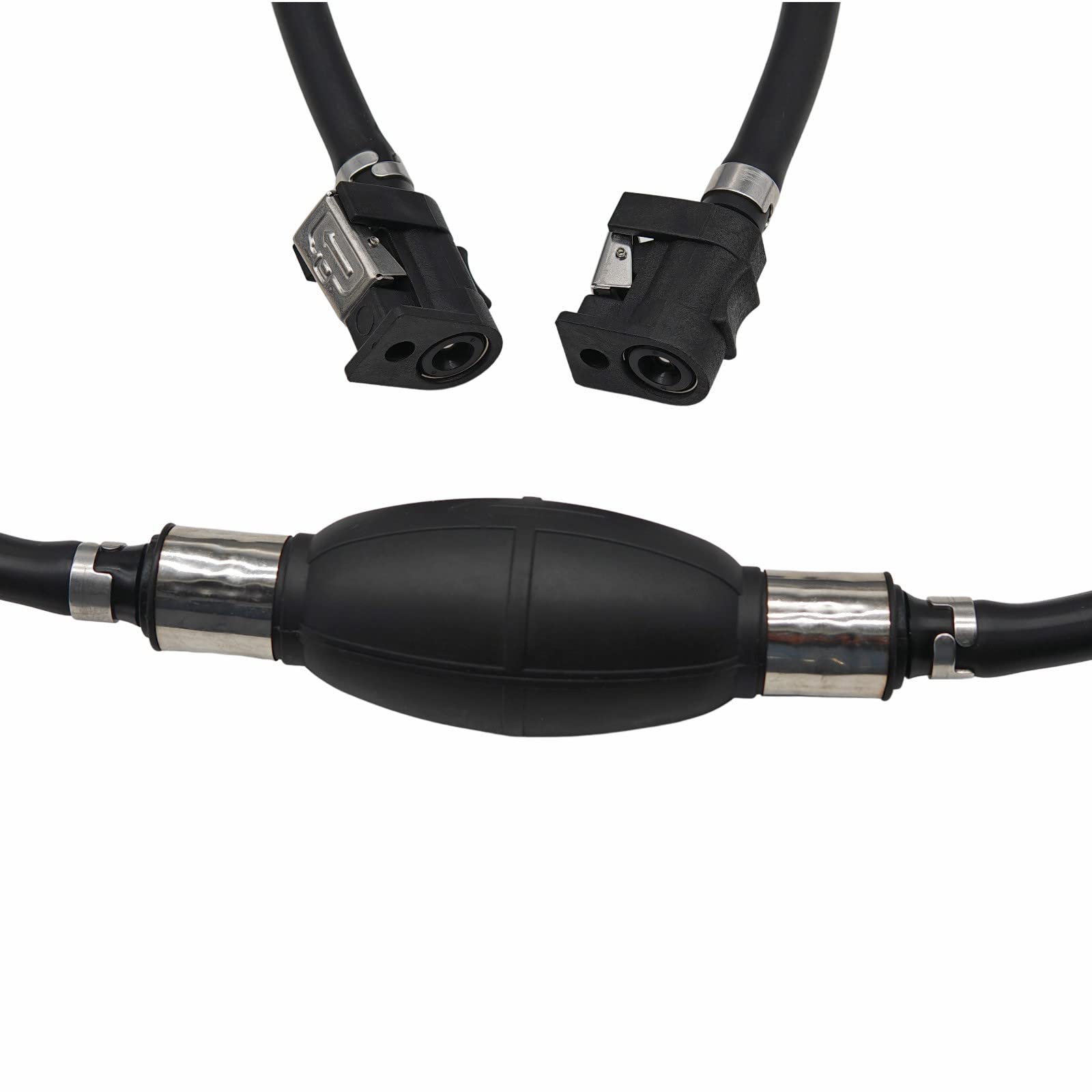 HeuroFosh complete fuel line kit with connectors and clamps for secure installation.