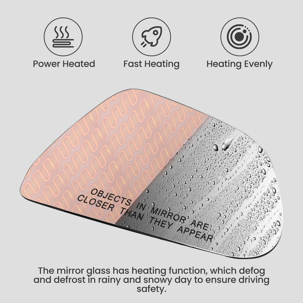 Heyokoo backing-plate ensures sturdy fit and quick replacement for Model 3 mirrors.