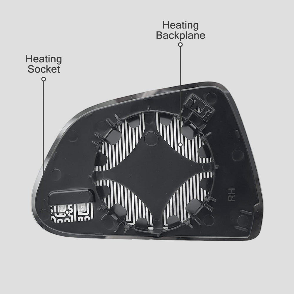 Heyokoo plug-and-play mirror ensures quick connection to existing wiring.