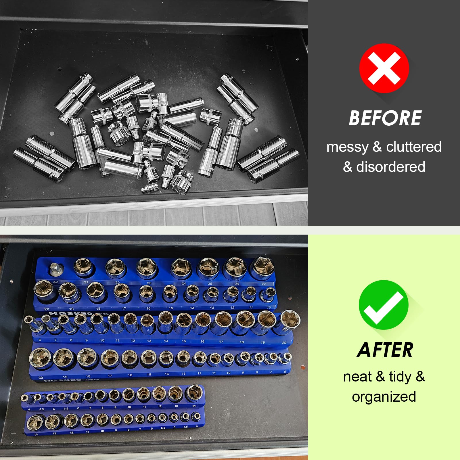 HGSKEO sockets not included in the set for customization.