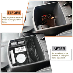 HGWEI ABS tray liner prevents sliding for a quieter, clutter-free ride.