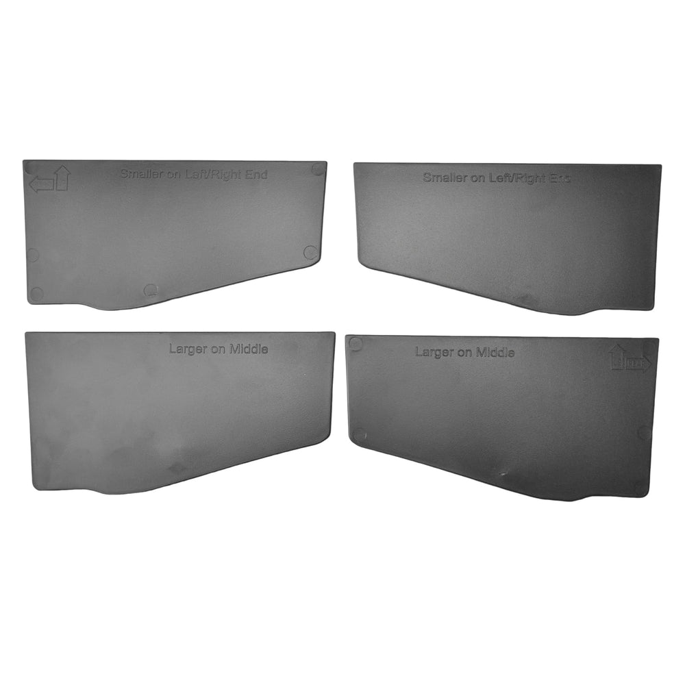 HGWEI black divider close-up; premium ABS finish resists wear and tear.