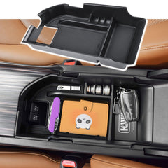 HGWEI center console organizer for Camry with upper and lower tray