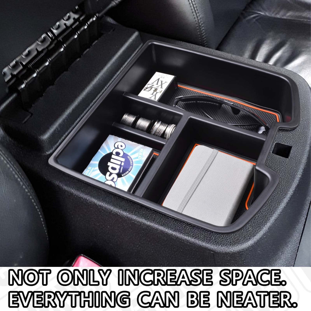 HGWEI center console organizer with ABS and rubber pad for longevity