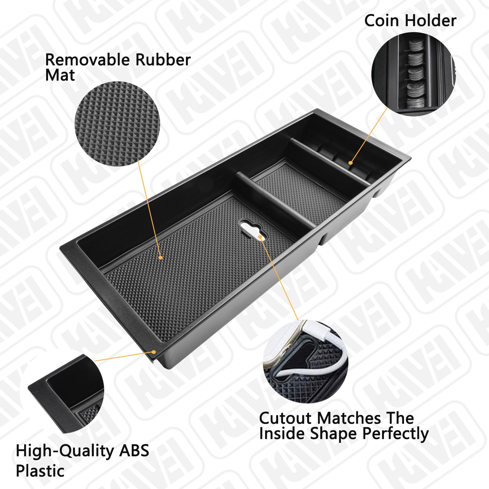 HGWEI fits Expedition with bucket seats for organized interior