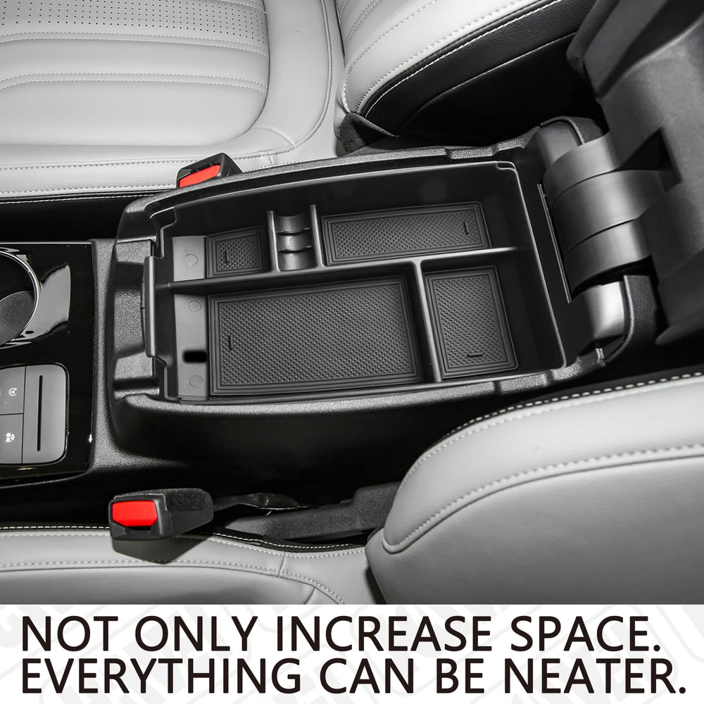 HGWEI Center Console Organizer Tray creates tidy top storage for pens and cords