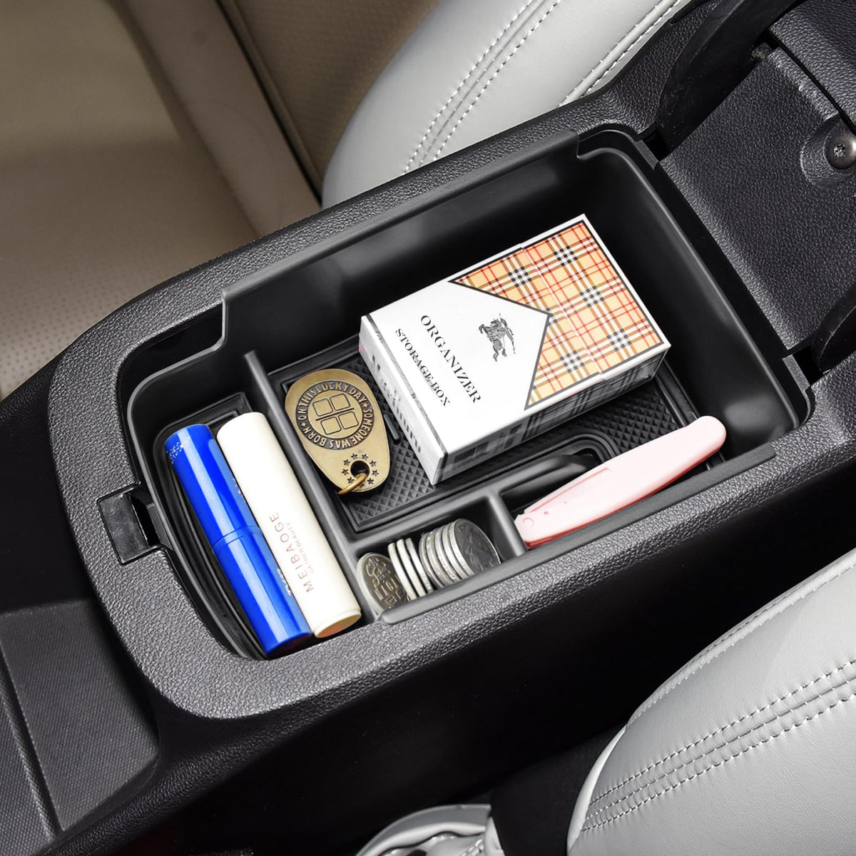 HGWEI center console organizer tray for Chevy Trax, precise fit and tidy storage.